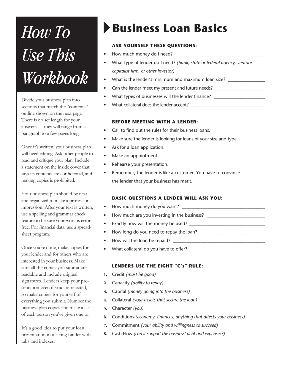 The Plan: a Step-By-Step Business Plan Workbook - Illinois, Page 4