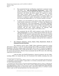 Notice of Proposed Rulemaking for the Regulation of the Conduct of Virtual Currency Businesses I.d. No. Dfs-29-14-00015-p - Western Union, Page 11