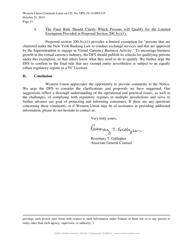 Notice of Proposed Rulemaking for the Regulation of the Conduct of Virtual Currency Businesses I.d. No. Dfs-29-14-00015-p - Western Union, Page 15