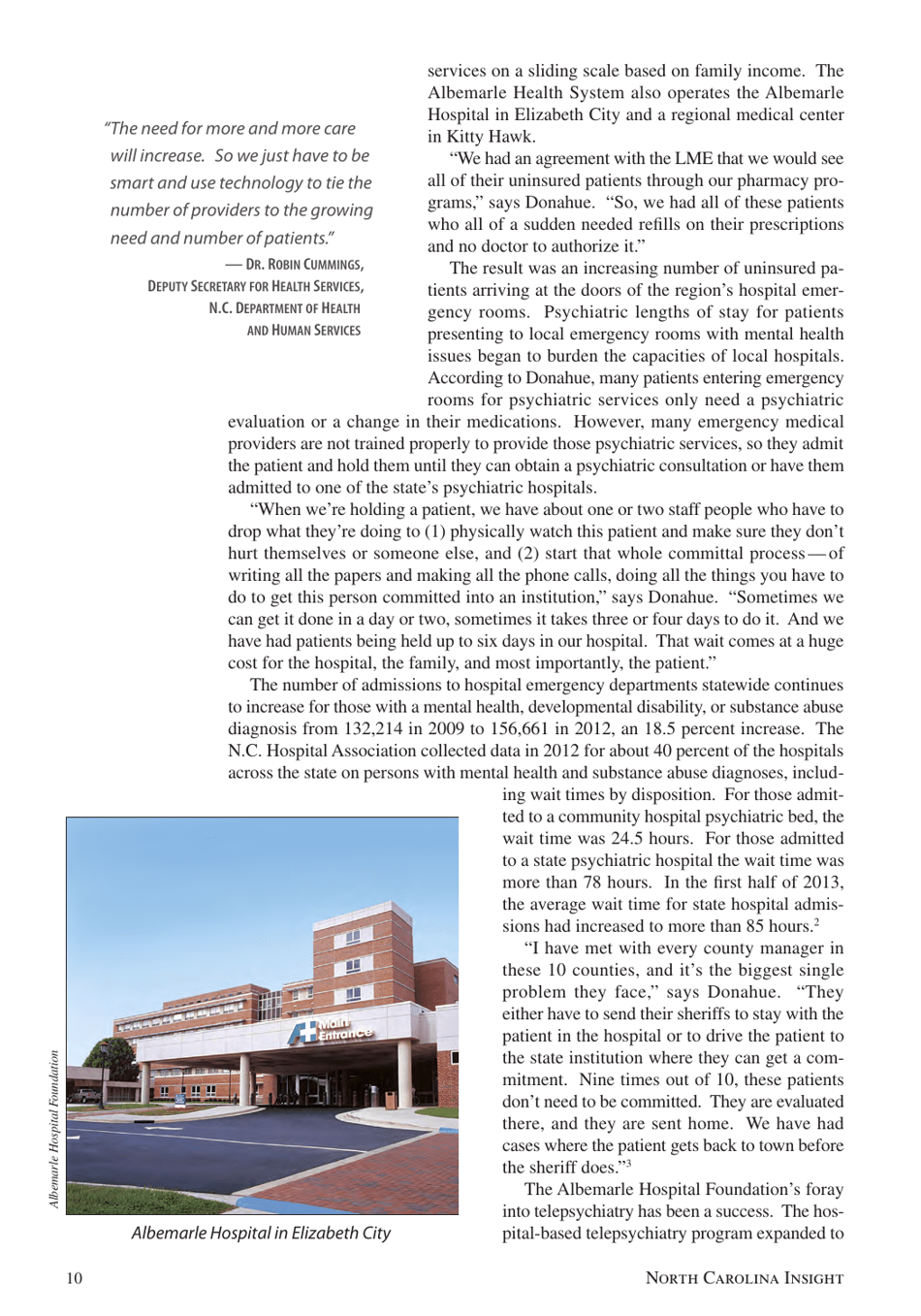 Telepsychiatry in North Carolina: Mental Health Care Comes to You, Page 10