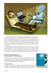 Telepsychiatry in North Carolina: Mental Health Care Comes to You, Page 19