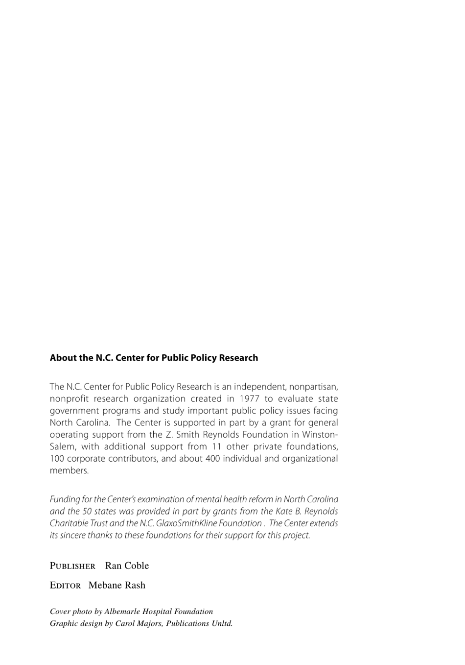 Telepsychiatry in North Carolina: Mental Health Care Comes to You, Page 31