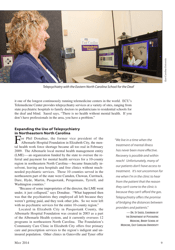 Telepsychiatry in North Carolina: Mental Health Care Comes to You, Page 9