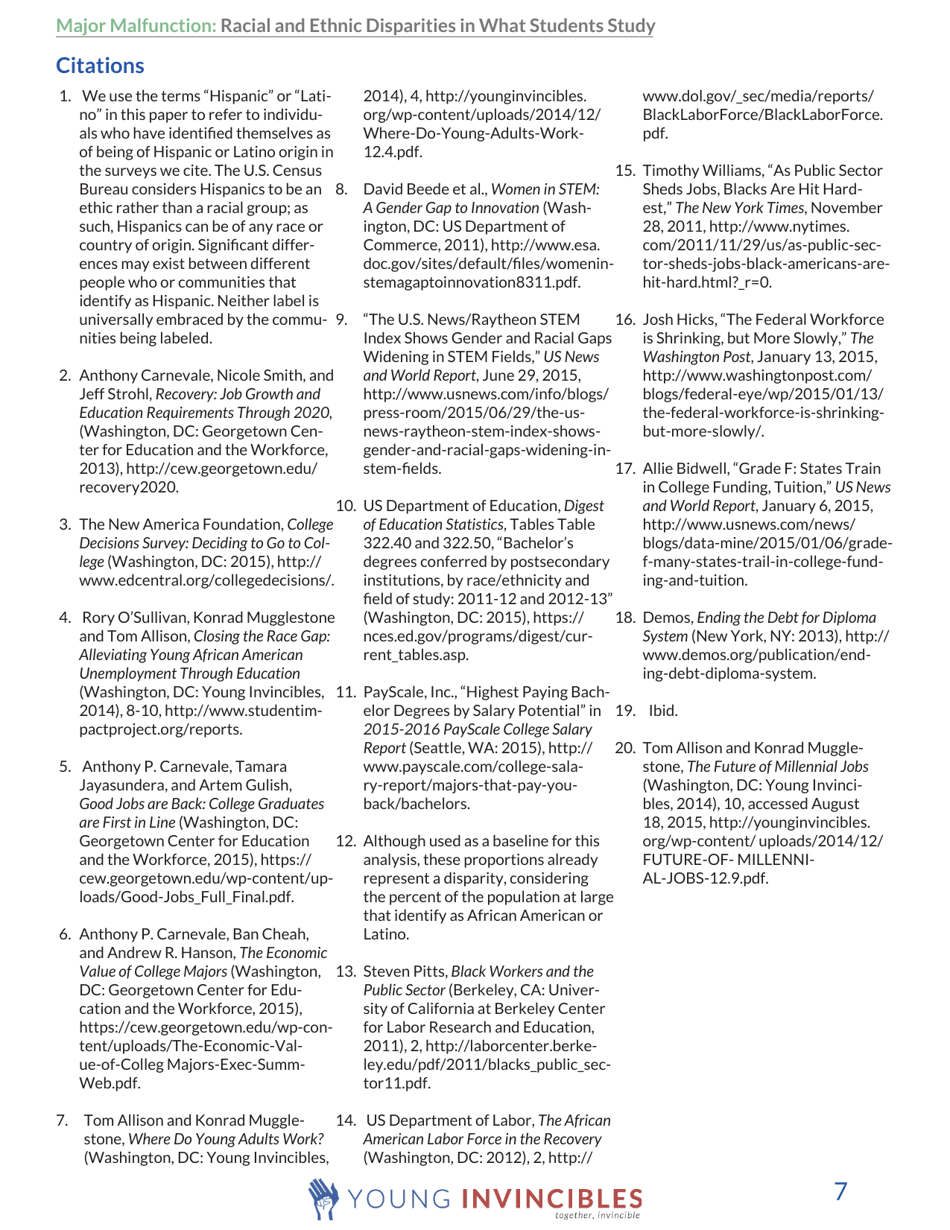 Major Malfunction: Racial and Ethnic Disparities in What Students Study, Page 7