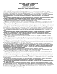 Residential Property Seller Disclosure Statement - Iowa, Page 3