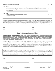 Form 08-4229 Residential Real Property Transfer Disclosure Statement - Alaska, Page 6