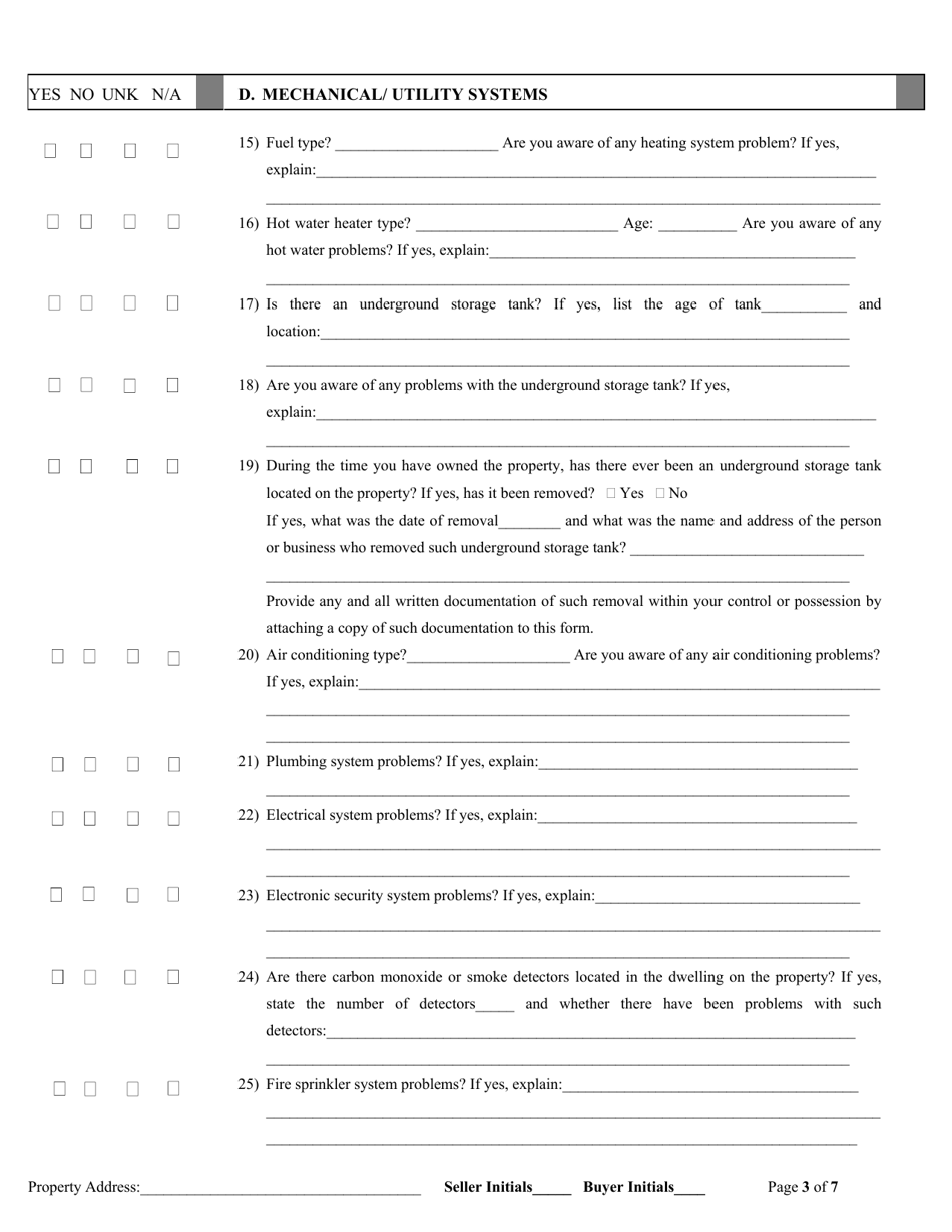 Connecticut Residential Property Condition Disclosure Report Fill Out
