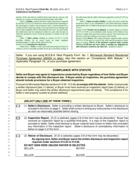 Form 15 Seller&#039;s Disclosure Statement - Minnesota, Page 2