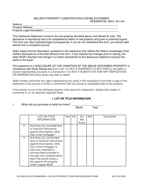 22.1 disclosure form pdf