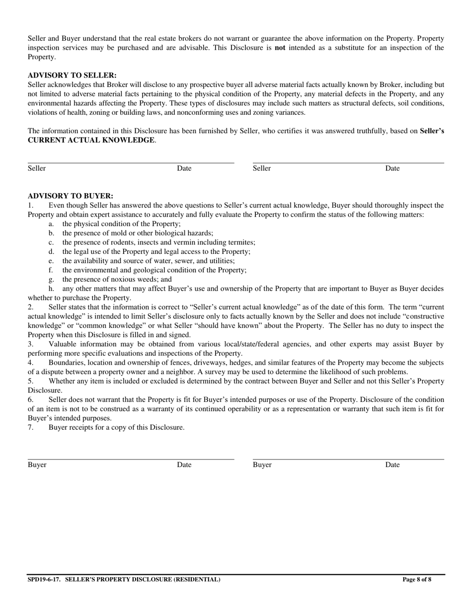 Colorado Seller's Property Disclosure (residential) - Fill Out, Sign 