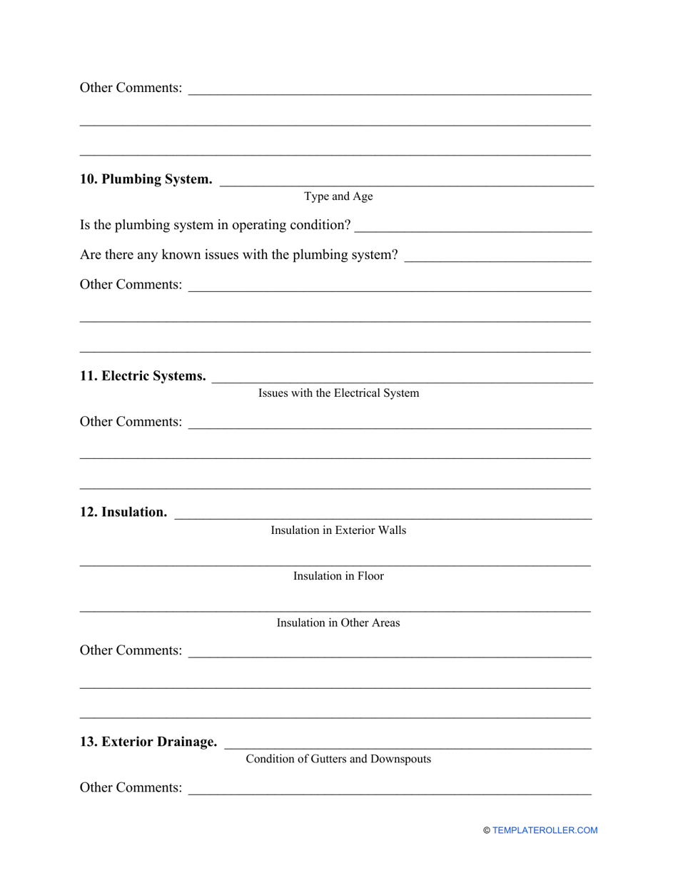 Property Disclosure Statement Form - Wyoming, Page 4