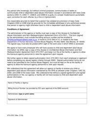 Form 470-3767 Access to Confidential Abuse Information and Non-redissemination Agreement - Iowa, Page 2