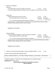Form 470-0447 Report on Incapacity - Iowa, Page 2