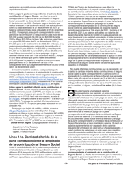 Instrucciones para IRS Formulario 943-PR Planilla Para La Declaracion Anual De La Contribucion Federal Del Patrono De Empleados Agricolas (Puerto Rican Spanish), Page 14