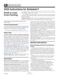 Instructions for IRS Form 1040 Schedule F Profit or Loss From Farming