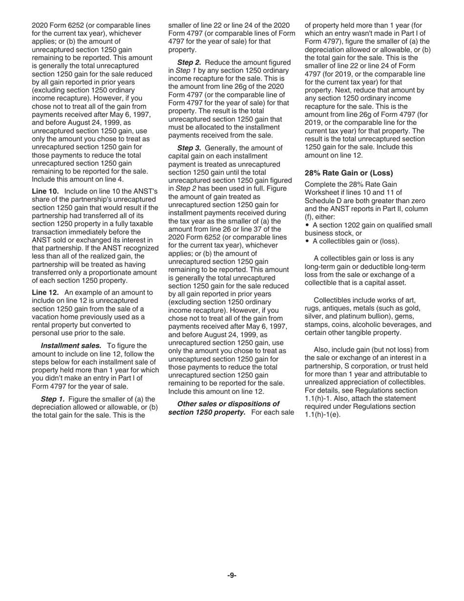 Instructions for IRS Form 1041-N U.S. Income Tax Return for Electing Alaska Native Settlement Trusts, Page 9