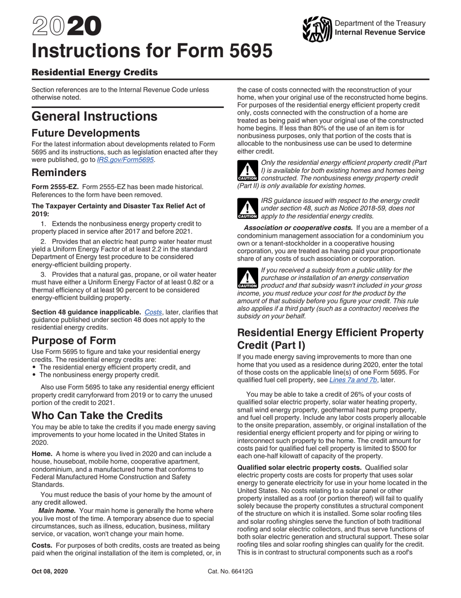 Residential Energy Credit Instructions