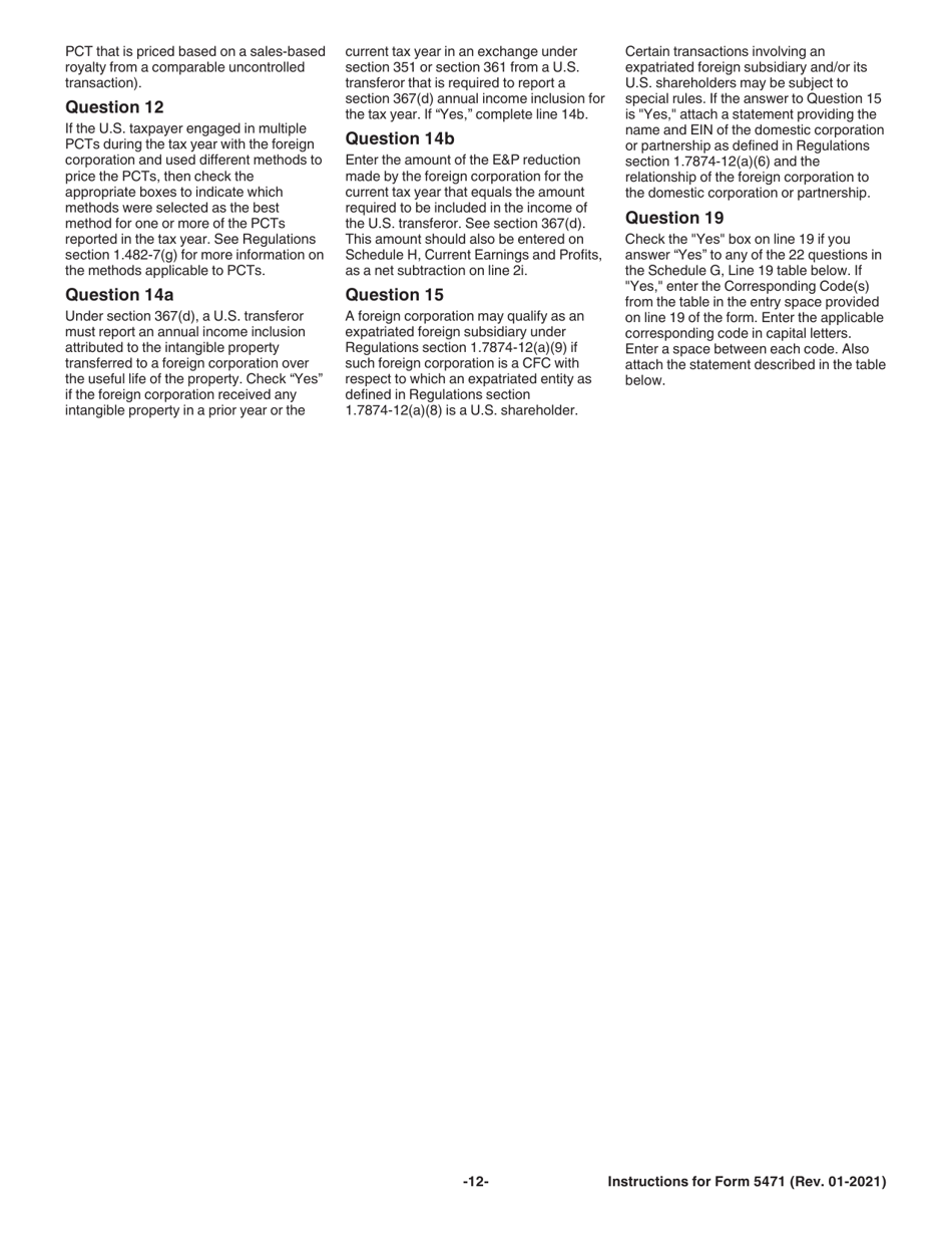 Instructions for IRS Form 5471 Information Return of U.S. Persons With Respect to Certain Foreign Corporations, Page 12