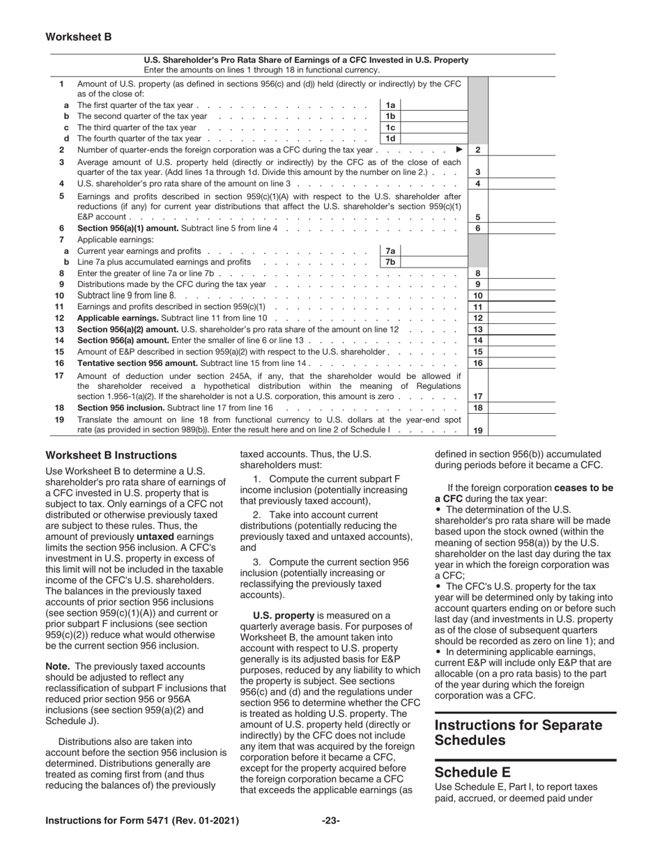 Instructions for IRS Form 5471 Information Return of U.S. Persons With Respect to Certain Foreign Corporations, Page 23