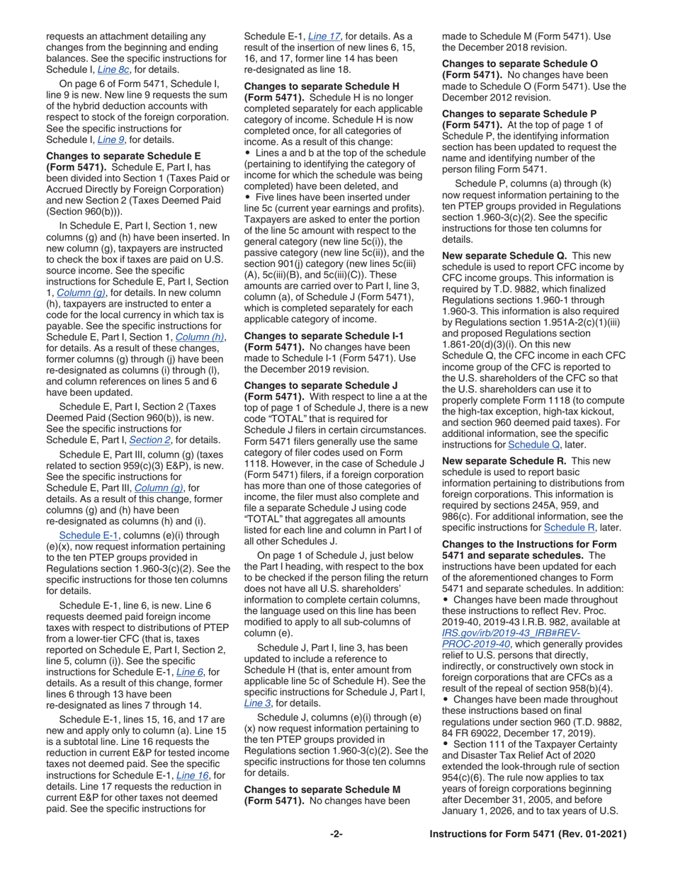 Instructions for IRS Form 5471 Information Return of U.S. Persons With Respect to Certain Foreign Corporations, Page 2