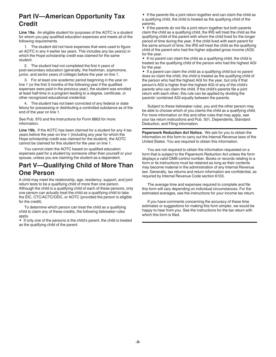 Instructions for IRS Form 8862 Information to Claim Certain Credits After Disallowance, Page 3