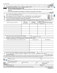 IRS Form 990-EZ &quot;Short Form Return of Organization Exempt From Income Tax&quot;, Page 4