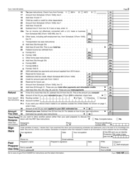 IRS Form 1040-NR U.S. Nonresident Alien Income Tax Return, Page 2
