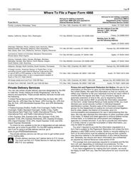 IRS Form 4868 Application for Automatic Extension of Time to File U.S. Individual Income Tax Return, Page 4