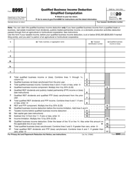 IRS Form 8995 Download Fillable PDF or Fill Online Qualified Business ...