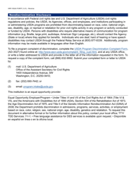 Form HRP-1052A &quot;Commodity Senior Food Program (Csfp) Notice of Action&quot; - Arizona, Page 2