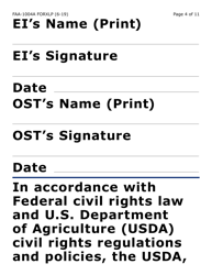 Form FAA-1004A-XLP Designation of Ebt Alternate Card Holder (Extra Large Print) - Arizona, Page 4