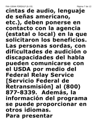 Formulario FAA-1004A-SXLP Designacion De Titular Sustituto Para La Tarjeta De Ebt (Letra Extra Grande) - Arizona (Spanish), Page 7