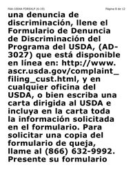 Formulario FAA-1004A-SXLP Designacion De Titular Sustituto Para La Tarjeta De Ebt (Letra Extra Grande) - Arizona (Spanish), Page 8