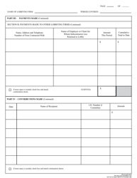 FPPC Form 625 Report of Lobbying Firm - California, Page 10