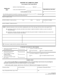 FPPC Form 625 Report of Lobbying Firm - California, Page 2
