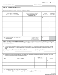 FPPC Form 625 Report of Lobbying Firm - California, Page 8