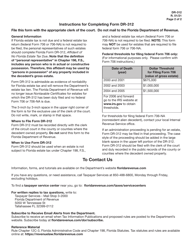 Form DR-312 Affidavit of No Florida Estate Tax Due - Florida, Page 2