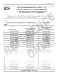 Form CBT-100 New Jersey Corporation Business Tax Return - New Jersey, Page 17