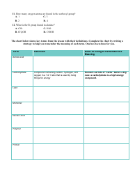 Carbon Compounds Worksheet - Chapter 2.3,the Chemistry of Life, Page 3