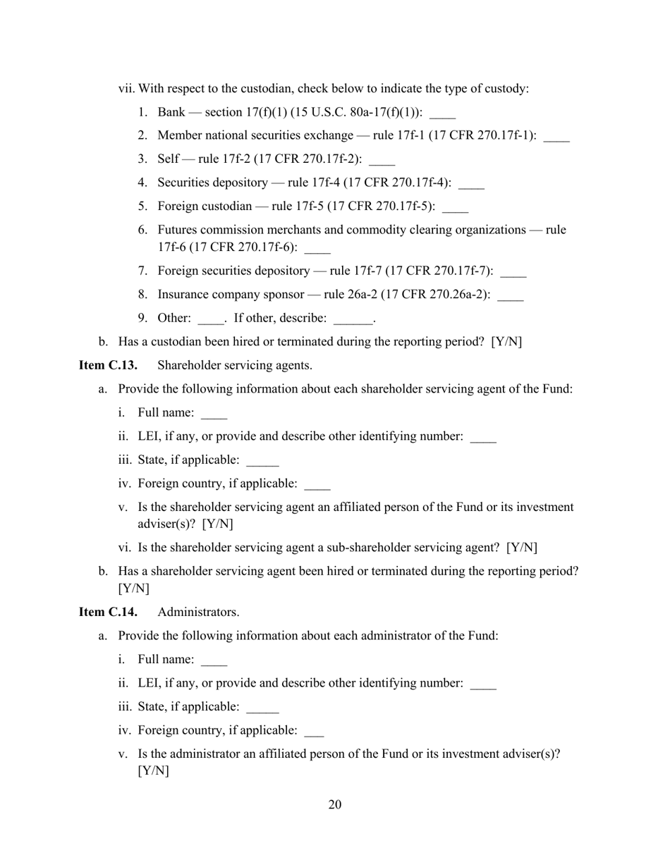 SEC Form 2846 (N-CEN) Annual Report for Registered Investment Companies, Page 21