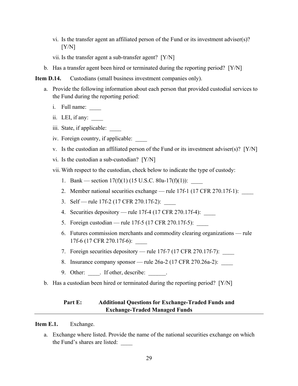 SEC Form 2846 (N-CEN) Annual Report for Registered Investment Companies, Page 30