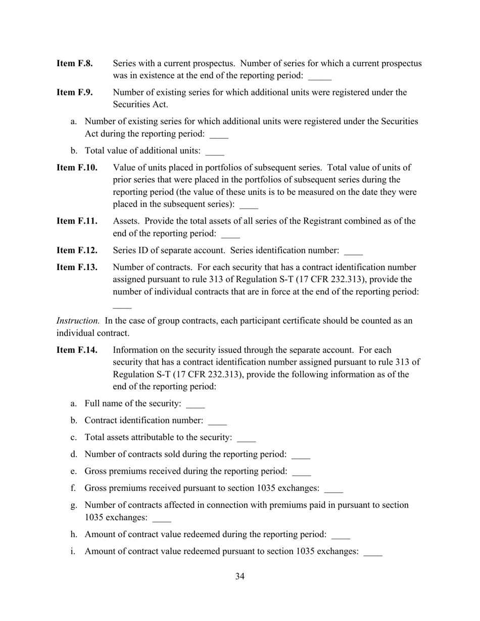 SEC Form 2846 (N-CEN) Annual Report for Registered Investment Companies, Page 35