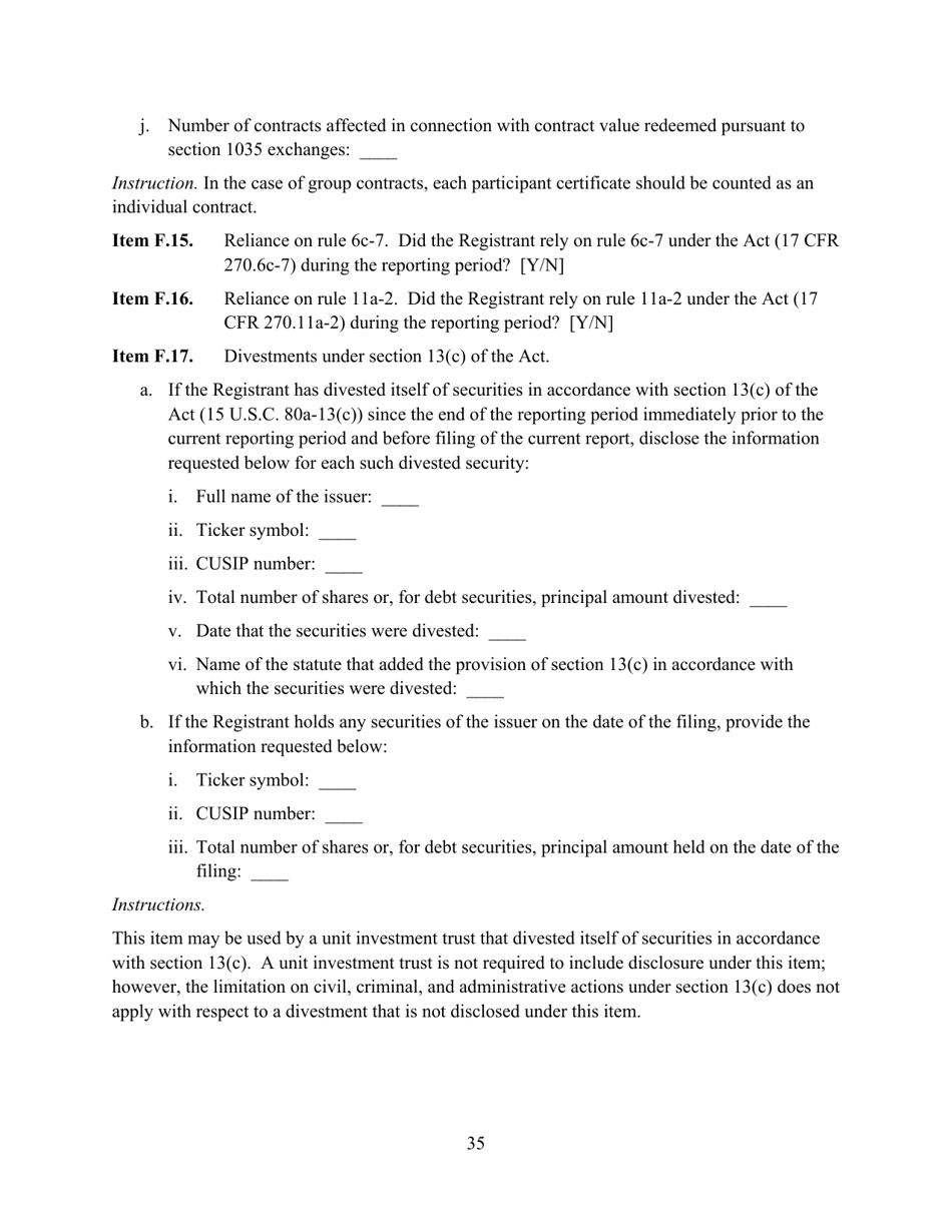 SEC Form 2846 (N-CEN) Annual Report for Registered Investment Companies, Page 36