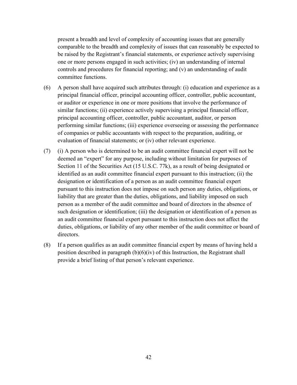 SEC Form 2846 (N-CEN) Annual Report for Registered Investment Companies, Page 43