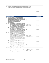 SBA Form 3510 Paycheck Protection Program Loan Necessity Questionnaire (Non-profit Borrowers), Page 6