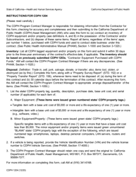 Form CDPH1204 Inventory/Disposition of Cdph-Funded Equipment - California, Page 2
