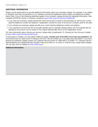 Form CDTFA-345-WEB Notice of Business Change - California, Page 3