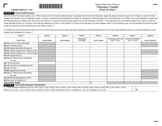 Form 41 Schedule FC Fiduciary Credits - Alabama, Page 4