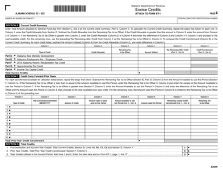Form ET-1 Schedule EC Excise Credits - Alabama, Page 4