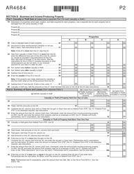 Form AR4684 Casualties and Thefts - Arkansas, Page 2